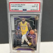 2019-20 Panini Prizm LeBRON JAMES Prizm #129 Lakers GEM MINT PSA 10 Sharp!, używany na sprzedaż  Wysyłka do Poland