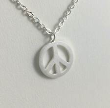 Colar Symbol of Love & Peace tom prata aço inoxidável delicado comprar usado  Enviando para Brazil