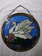 Stained glass swan for sale  Lowellville