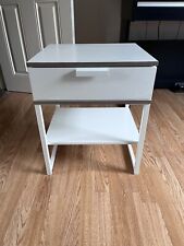 Used white bedside for sale  LONDON