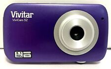 Câmera Digital Vivitar ViviCam 52 5.1 MP Vídeo Roxa Funciona Apenas Câmera, usado comprar usado  Enviando para Brazil