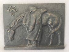 Bronzeplatte soldat pferd gebraucht kaufen  Wiesbaden