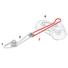 Usado, Correa trapezoidal 594977801 para Husqvarna Rider (eje intermedio - cortacésped) segunda mano  Embacar hacia Argentina