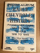 Early chevrolet history for sale  Moreno Valley