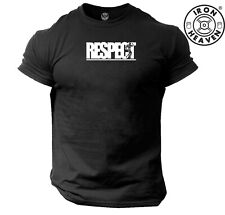 Camiseta Respect Gimnasio Ropa Culturismo Entrenamiento con pesas Entrenamiento Boxeo MMA Top segunda mano  Embacar hacia Mexico