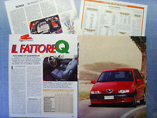 Usato, AUTO995-RITAGLIO/CLIPPING/NEWS-1995-ALFA ROMEO 145 QUADRIFOGLIO-4 fogli usato  Milano