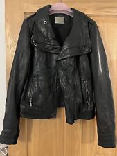 Real leather black for sale  COVENTRY