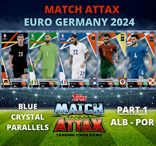 Tarjetas/tarjetas paralelas Topps Match Attax UEFA EURO EM 2024 Alemania CRISTAL AZUL segunda mano  Embacar hacia Mexico