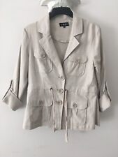 linen safari jacket for sale  LLANELLI