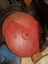 2x 50lb Bill Stevens Cast Iron Weight Plates for sale  Shipping to South Africa
