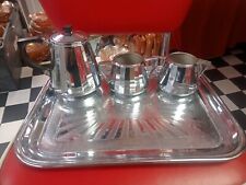 vintage tea set chrome for sale  NOTTINGHAM