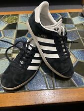 Adidas Gazelle Para Hombre EE. UU. 7 Zapatos Clásicos Negros/Blancos segunda mano  Embacar hacia Argentina