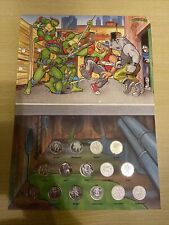 COMPLT TEENAGE MUTANT HERO NINJA TURTLES OFFICAL MEDAL COIN COLLECTION 1990 for sale  Shipping to South Africa