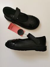 M&S Girls' Leather Mary Jane School Shoes, Black, Rainbow Heart, uk 8-11 Avail for sale  Shipping to South Africa