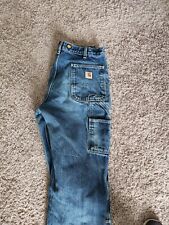 Carhartt Vintage ORIGINAL  double knee logger jeans Made In USA. for sale  Shipping to South Africa