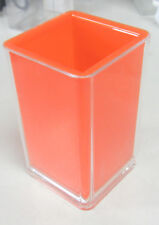 Portaspazzolino da Appoggio Inda Arancione PVC Accessori Bagno Bicchiere SFUSO usato  Morro D Oro