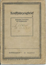 Kraftfahrzeugbrief 1934 auto gebraucht kaufen  Lübeck