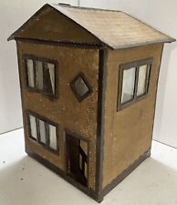 CHARMING SMALL VINTAGE 1920s DOLL HOUSE, CARDBOARD CONSTRUCTION, ORIGINAL PAPERS, used for sale  Shipping to South Africa