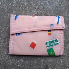 NOVA Carteira Tripla Vintage BENETTON Rosa com Bandeiras  comprar usado  Enviando para Brazil