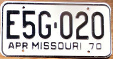 1970 missouri license for sale  Boulder