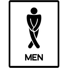 Restroom men sign for sale  Long Beach