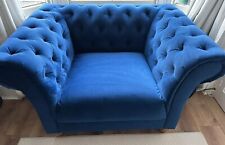 navy armchair for sale  REDHILL