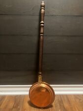 ANTIQUE VICTORIAN COPPER BED WARMER PAN WOODEN HANDLE for sale  Shipping to South Africa