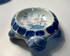Plato de jabón náutico tortuga baratija azul tocador decoración muelle playa 1, usado segunda mano  Embacar hacia Argentina
