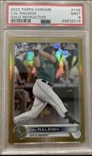 2022 TOPPS CHROME CAL RALEIGH GOLD REFRACTOR #149 /50 Rookie Mariners PSA 9 MINT for sale  Shipping to South Africa