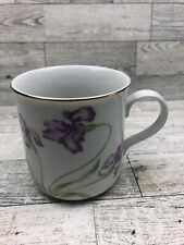 Usado, FTD ~ Caneca/copo de café floral ~ Design de flor de íris ~ Roxo ~ Feito no Japão comprar usado  Enviando para Brazil