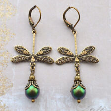 Fashion 925 Silver Dragonfly Dangle Drop Earrings Ear Hook Women Wedding Jewelry for sale  Shipping to South Africa