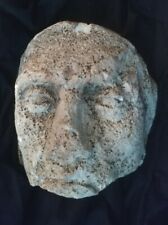 Carved Rock Or Chalk Stone Face Garden Carving Vintage Ethnic Statue Tiki for sale  Shipping to South Africa