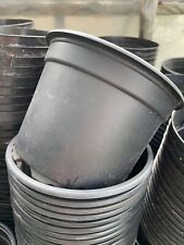 60 x Black 2 Litre Plastic Garden Plant Pots - Used for sale  Shipping to South Africa