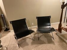 2 black chrome chairs for sale  Louisville
