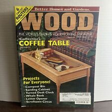 Revista de madera septiembre de 1995 construye mesa de café de coleccionista segunda mano  Embacar hacia Argentina