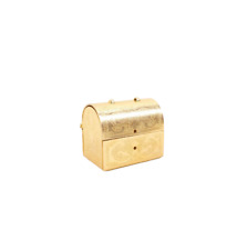 Caixa de peito miniatura caixão URSS alumínio cor ouro vintage lembrança soviética rara comprar usado  Enviando para Brazil
