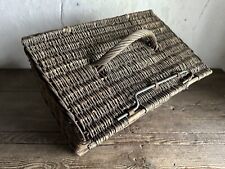 Pequena cesta de vime francesa antiga c1900 comprar usado  Enviando para Brazil