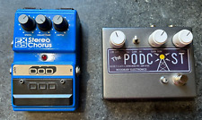 Lot 2 Vintage Guitar Pedals DOD FX65 Chorus Hudson Broadcast Clone Germanium for sale  Shipping to South Africa