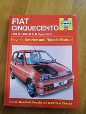 Fiat Cinquecento (93 - 98) Haynes Repair Manual           K to R registration for sale  Shipping to South Africa