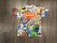 Camiseta masculina grande Bob Esponja Rugrats Nickelodeon Throwback anos 90 estampa total comprar usado  Enviando para Brazil