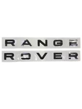 Usado, Novos emblemas traseiros/frontais pretos brilhantes Range Rover **ENTREGA NO DIA SEGUINTE NO REINO UNIDO** comprar usado  Enviando para Brazil