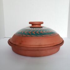 Vintage Moroccan Handmade Hand Painted Clay 10.5" Cooking Tagine Pot Tajine for sale  Shipping to Canada