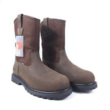 HISEA Mens 11.5 M Steel Toe Safety Work Boots Pull On Waterproof Wellington Boot for sale  Shipping to South Africa