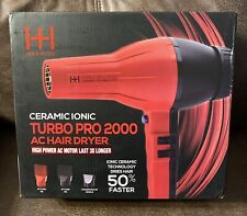 Annie- Hot and Hotter Salon Turbo Pro-2000 Ionic Hair Dryer Red Ceramic for sale  Shipping to South Africa