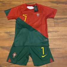 Conjunto de camiseta e shorts de futebol 2022 Copa do Mundo de Portugal Ronaldo #7 - Infantil comprar usado  Enviando para Brazil