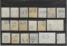 Lot timbres perforés d'occasion  Pont-Sainte-Maxence