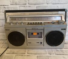 SONY CFS-45 1980’s Radio Cassette Corder BOOMBOX AM/FM Retro Stereo Silver for sale  Shipping to South Africa