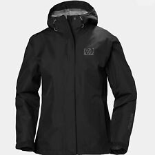 Chaqueta de lluvia negra para mujer Helly Hansen Seven J L, usado segunda mano  Embacar hacia Mexico