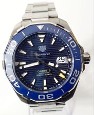 Usado, Relógio masculino TAG Heuer WAY201B.BA0927 calibre Aquaracer 5 automático 300m azul comprar usado  Enviando para Brazil