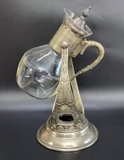 Garrafa de café inclinável ornamentada suporte de aquecimento vidro antigo vintage comprar usado  Enviando para Brazil